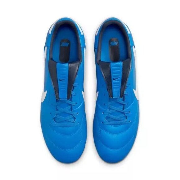 The Nike Premier 3 III Fg AT5889-414 Soccer Cleats Men's Size 7.5 Blue/White - Picture 4 of 8